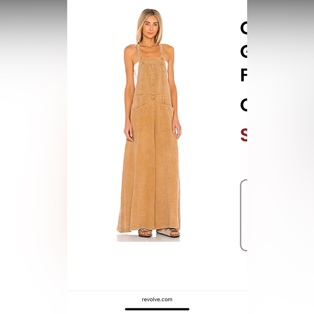 Free people blue Cyprus Ave Overalls